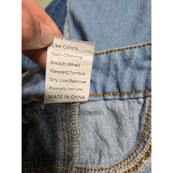 Shein large women's frey patch straight leg jeans - Picture 7 of 10